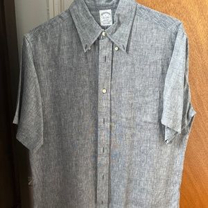 Brooks brothers mens short sleeve bottom down